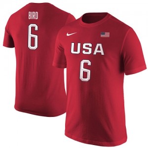 Nike NBA T-Shirt De Team USA Sue Bird USA Basketball Name & Number Femme Rouge