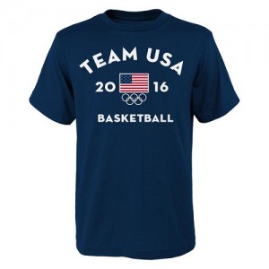 T-Shirts De Team USA Basketball Very Official National Governing Body Homme bleu marine