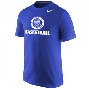Nike T-Shirt Basket Team USA Homme Basketball Sport Core Bleu royal