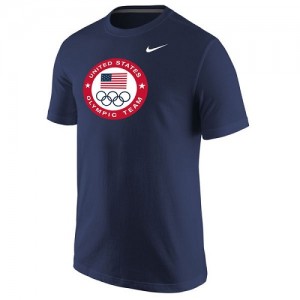 T-Shirt De Basket Team USA Nike Homme bleu marine Olympic Logo 
