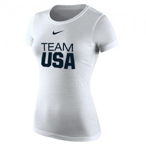 Tee-Shirt Basket Team USA Femme Nike Blanc Core Team