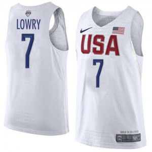 Nike NBA Maillot Kyle Lowry Team USA 2016 Olympics Basketball #7 Homme Blanc