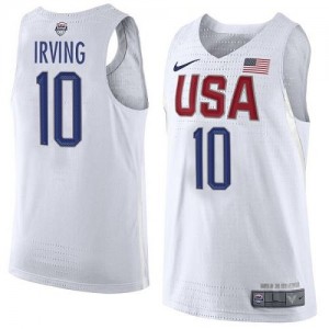 Nike NBA Maillots De Irving Team USA 2016 Olympics Basketball No.10 Homme Blanc