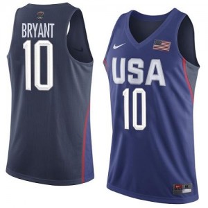 Maillot De Basket Bryant Team USA Homme Nike #10 2016 Olympics Basketball bleu marine