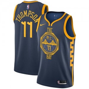 Maillot Thompson Golden State Warriors Nike Homme bleu marine No.11 City Edition