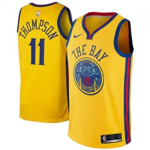 Maillot Basket Thompson Golden State Warriors or City Edition No.11 Homme Nike