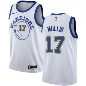 Nike Maillots De Basket Chris Mullin Golden State Warriors Enfant #17 Blanc Hardwood Classics