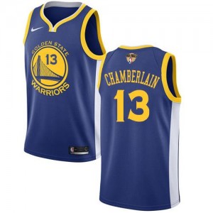 Maillot Chamberlain GSW Team Homme #13 Bleu royal 2018 Finals Bound Icon Edition Nike