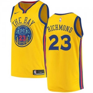 Nike NBA Maillots De Richmond Golden State Warriors City Edition Homme or #23