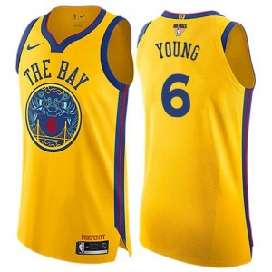 Maillot Basket Young GSW Team No.6 2018 Finals Bound City Edition or Nike Enfant