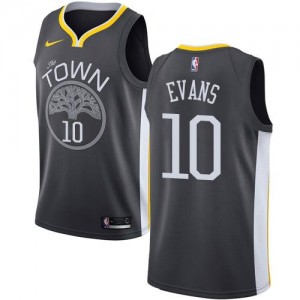 Nike Maillots De Basket Jacob Evans Golden State Warriors Icon Edition No.10 Bleu royal Enfant