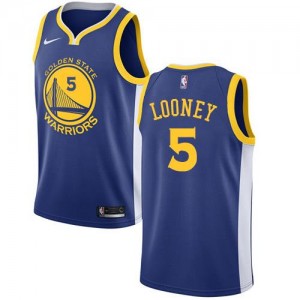 Nike Maillot Kevon Looney Golden State Warriors Icon Edition #5 Bleu royal Homme