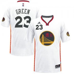 Maillots De Basket Draymond Green Golden State Warriors Blanc Adidas Homme No.23 2017 Chinese New Year