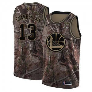 Maillot Basket Wilt Chamberlain Warriors #13 Homme Camouflage Realtree Collection Nike