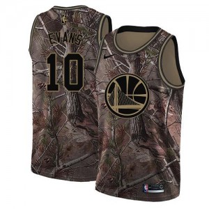 Nike NBA Maillots Basket Evans Warriors No.10 Enfant Camouflage Realtree Collection