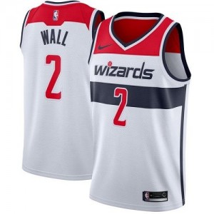 Nike NBA Maillot De John Wall Wizards Association Edition Blanc No.2 Homme
