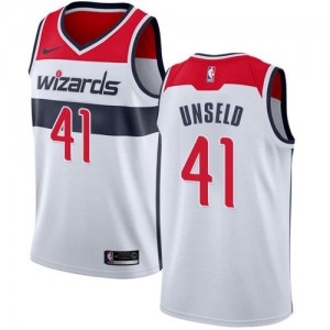 Nike NBA Maillot De Wes Unseld Wizards Homme #41 Blanc Association Edition