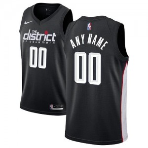 Nike Personnalise Maillot Basket Wizards Homme Noir City Edition 