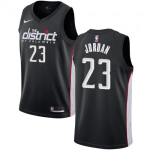 Nike NBA Maillots De Basket Jordan Washington Wizards Homme #23 City Edition Noir