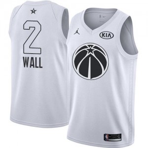 Jordan Brand Maillots De Basket Wall Washington Wizards #2 2018 All-Star Game Homme Blanc