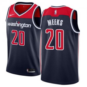 Maillot Basket Meeks Washington Wizards Statement Edition Nike Homme bleu marine No.20