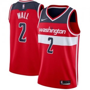 Nike NBA Maillots Wall Washington Wizards Rouge No.2 Icon Edition Enfant