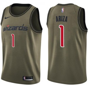 Nike NBA Maillot De Basket Trevor Ariza Wizards vert Salute to Service No.1 Enfant