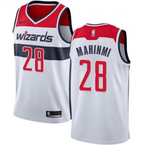 Nike Maillots Basket Ian Mahinmi Washington Wizards Association Edition No.28 Blanc Enfant