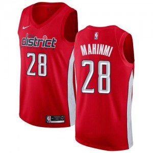 Nike NBA Maillots Mahinmi Washington Wizards Rouge Earned Edition Homme #28