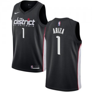 Nike NBA Maillots De Trevor Ariza Wizards #1 City Edition Homme Noir