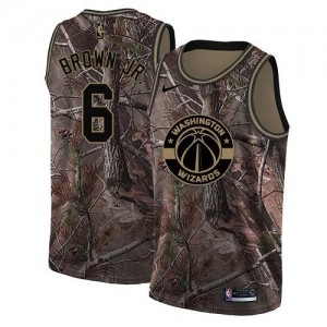 Nike NBA Maillot De Basket Brown Jr. Washington Wizards Realtree Collection Enfant No.6 Camouflage