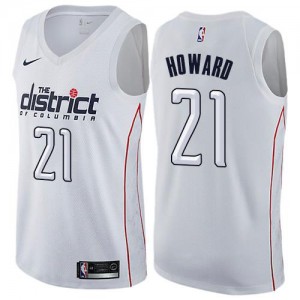 Nike Maillots De Dwight Howard Washington Wizards No.21 Homme City Edition Blanc