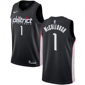 Nike NBA Maillots Chris McCullough Wizards No.1 City Edition Noir Homme