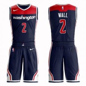 Nike Maillot Wall Washington Wizards bleu marine #2 Suit Statement Edition Enfant