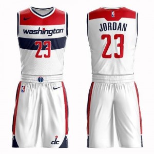 Nike NBA Maillots De Basket Jordan Washington Wizards Blanc Enfant Suit Association Edition No.23