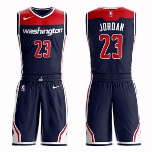 Nike NBA Maillots De Michael Jordan Wizards Suit Statement Edition Enfant bleu marine #23