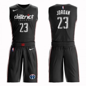 Nike Maillot Basket Jordan Wizards Suit City Edition Enfant Noir No.23