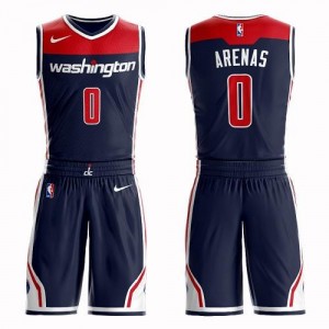Nike NBA Maillot Arenas Wizards Suit Statement Edition bleu marine #0 Homme