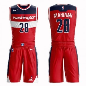 Nike NBA Maillot Mahinmi Washington Wizards #28 Suit Icon Edition Rouge Homme