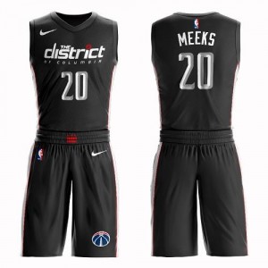 Nike NBA Maillots De Jodie Meeks Wizards #20 Suit City Edition Enfant Noir