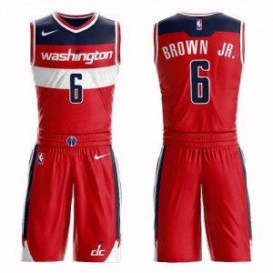 Maillot Brown Jr. Wizards Homme #6 Rouge Suit Icon Edition Nike